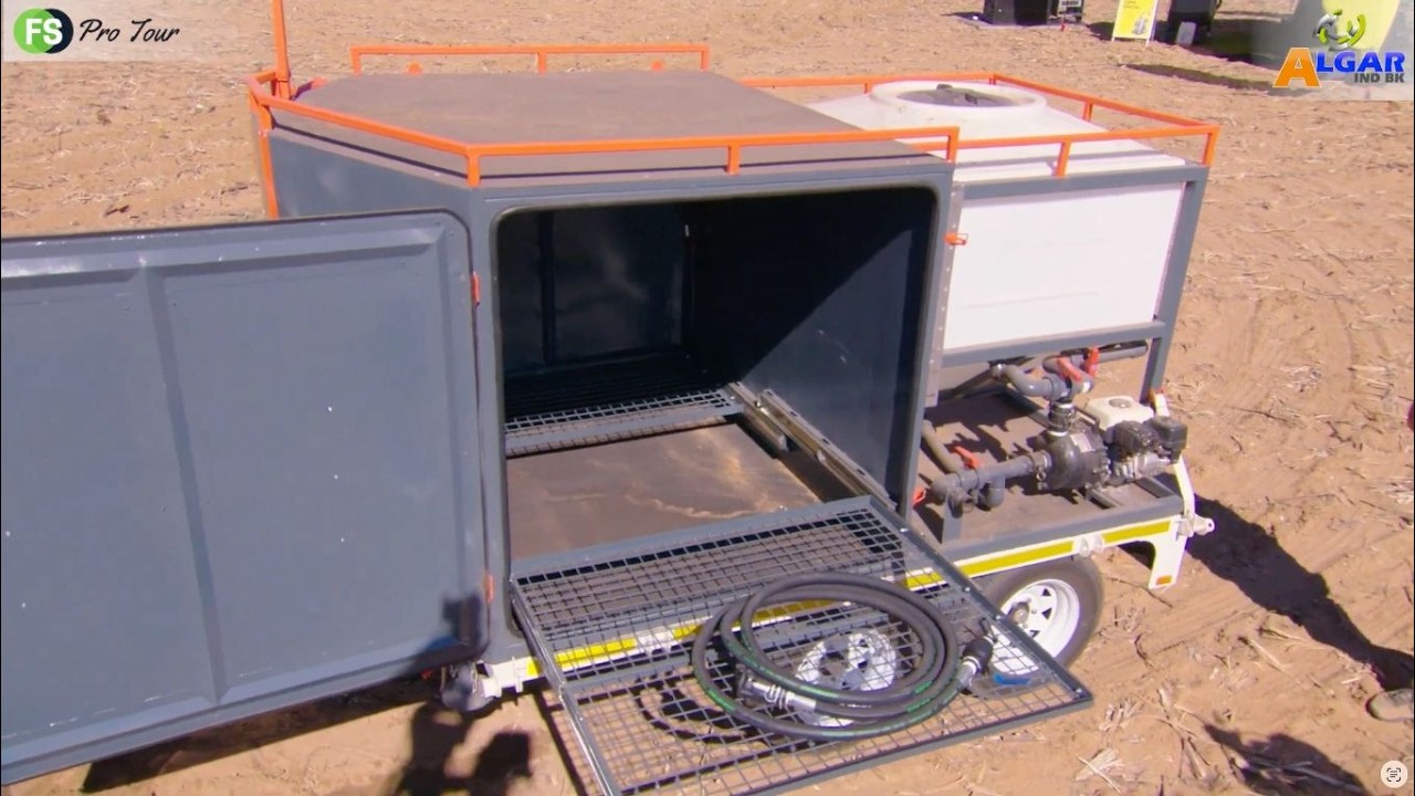Algar demonstreer hoe hul kompakte 2,7m Drone Trailer.