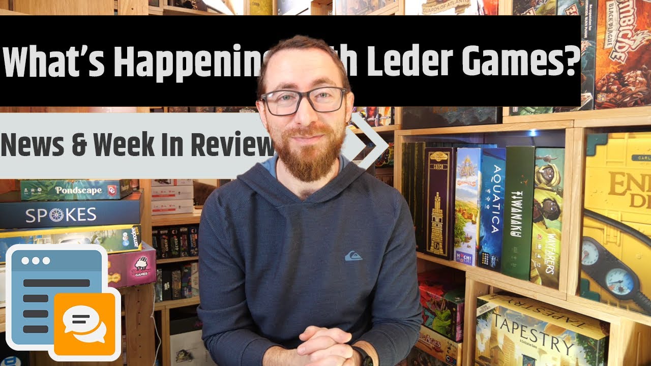 News & Week in Review - Giveaway Winners, Big Shakeup At Leder Games & More!!!