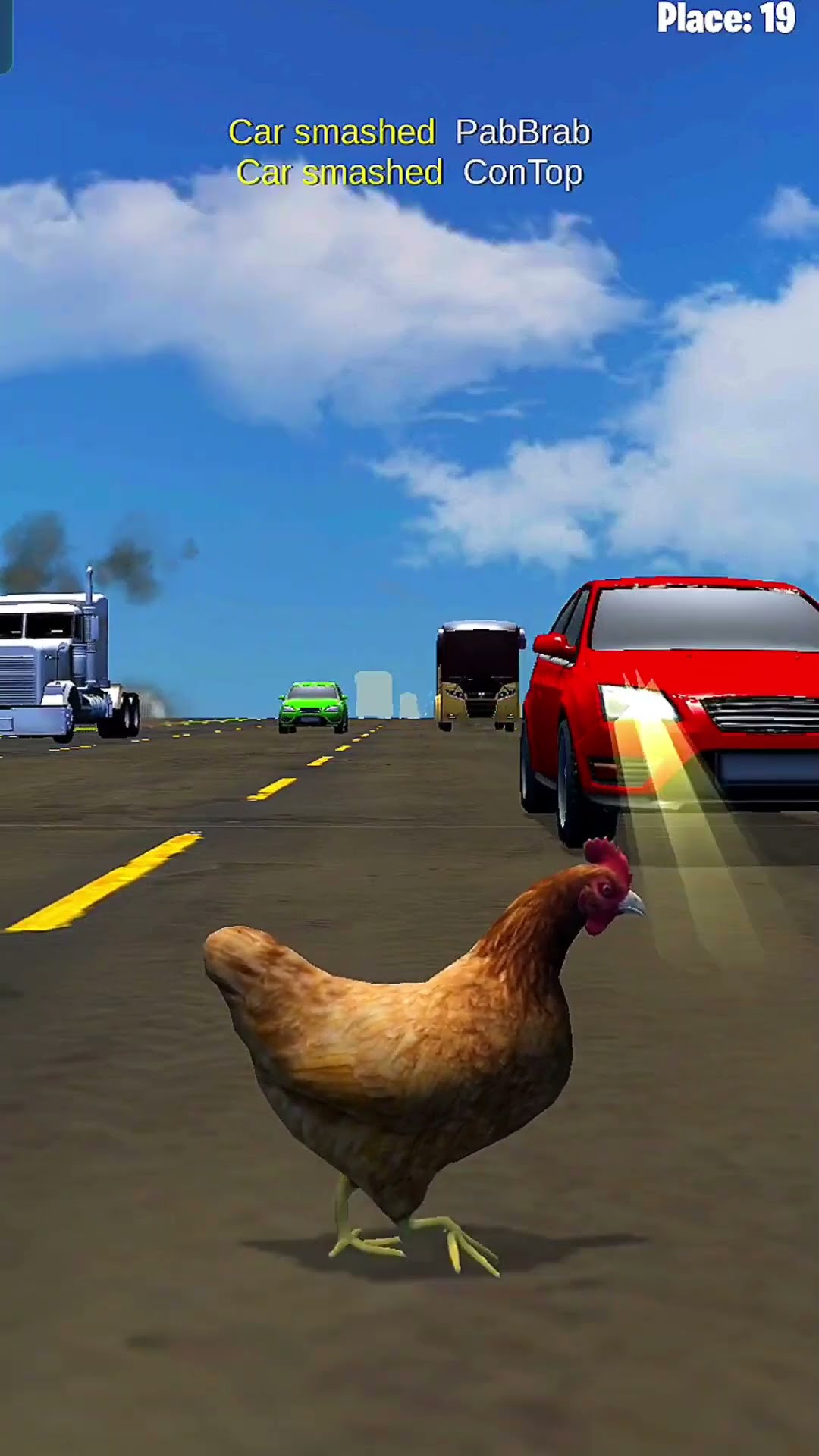 stake chicken cross road game