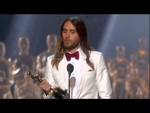 Jared Leto winning Best Supporting Actor - YouTube