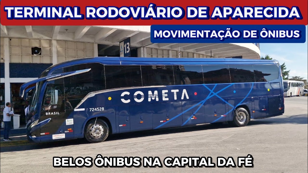 BELOS ÔNIBUS NA CAPITAL DA FÉ ! MOVIMENTO DE ÔNIBUS NO TERMINAL RODOVIÁRIO DE APARECIDA ( SP )