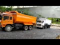 Tes rc dump truck hino 700 ,model truck tambang