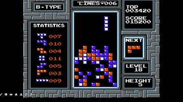 Classic Tetris My First 18-5 Clear (DAS)