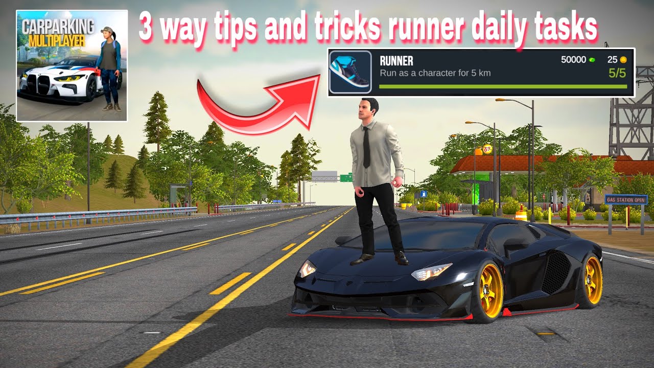 Как выполнять ежедневные задания бегуна в многопользовательском режиме парковки