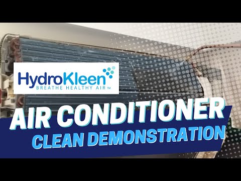 HydroKleen Air Conditioner Clean Demonstration - YouTube