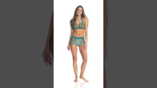 Prana Women's Fleur D'Amour Raya Boyshort Bottom | SwimOutlet.com