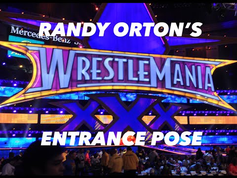 Wrestlemania 30 Randy Orton Entrance Pose