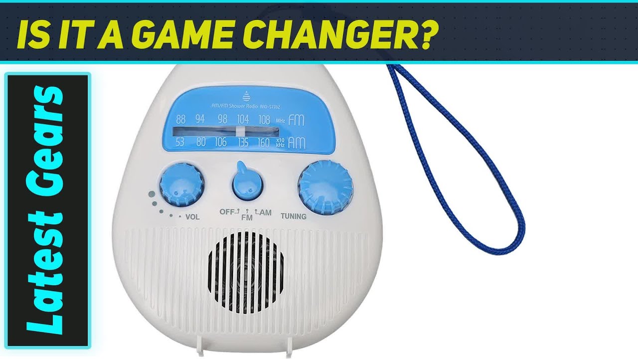 `The Best Shower Radio: Portable AM/FM Fun for Bathroom & Beyond!