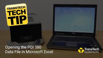 PQI 380 Opening PQI Data File Tutorial