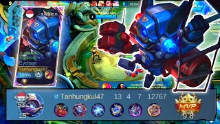 CARA MAIN CYCLOPS HYPER | DAMAGE GAK NGOTAK BIKIN MUSUH KETAR KETIR | MLBB✓