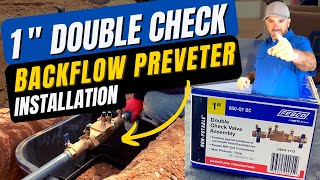 How To Install A 1' Double Check Backflow Preventer Texas 2022