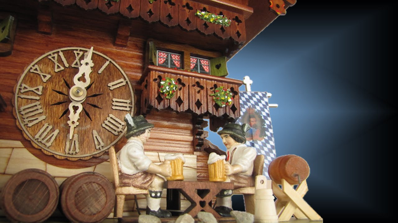 Chalet style 8 day Bavarian Chalet 15'' cuckoo clock by Sternreiter