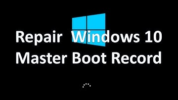 How To Repair Master Boot Record In Windows 7/8/10 - (NO CD / USB Drive)