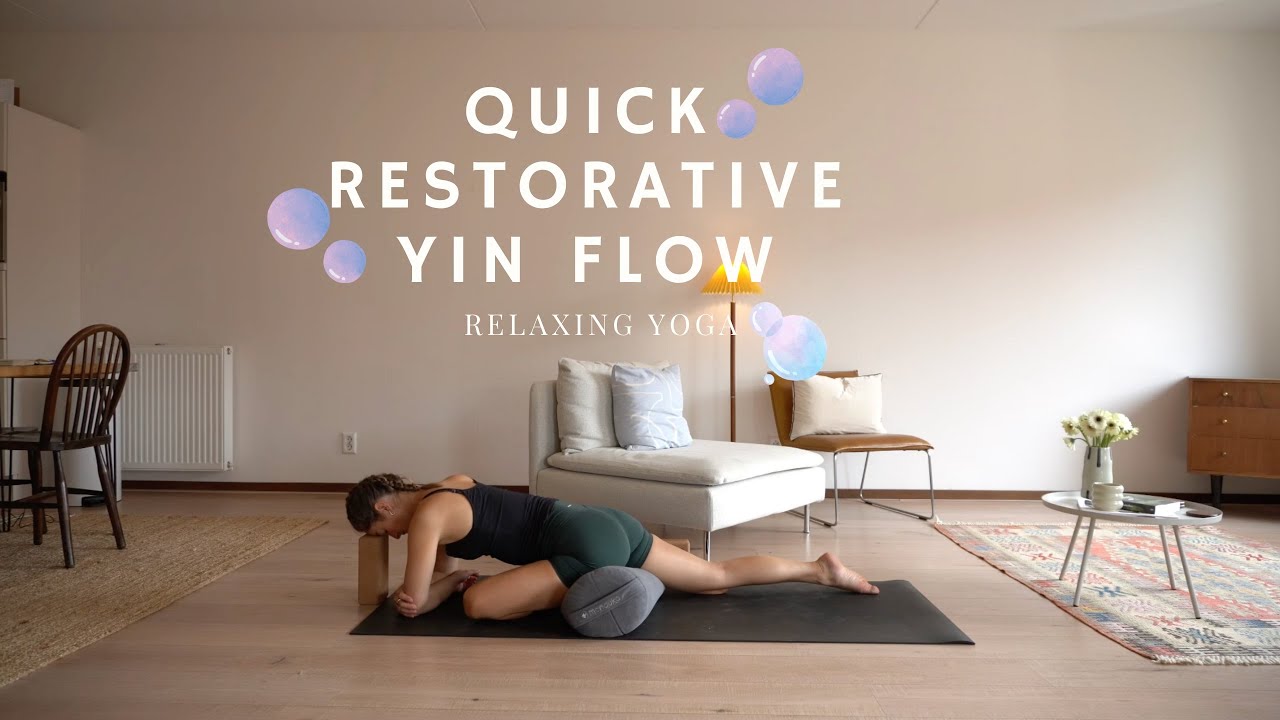 Quick Restorative Yin Flow | Relaxing Yoga - YouTube