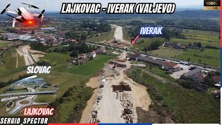 Brza Saobraćajnica Lajkovac - Iverak (Valjevo) radovi, dron video #construction