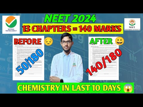 #HOW TO SCORE 140 IN CHEMISTRY LAST 10 DAYS#CHEMISTRY MOST IMPORTANT ...