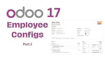 Odoo 17 - Employee and Department creation in Odoo | Odoo Tutorial for beginners Hindi | Techmoodly