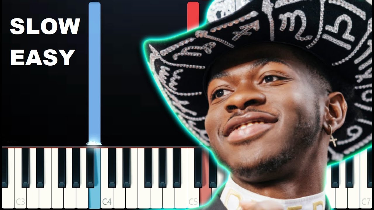 Lil Nas X - Call Me By Your Name (Montero) (SLOW EASY PIANO TUTORIAL)