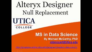 Alteryx Designer Null Replacement