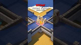 EASY Ultra Iron Farm Tutorial Minecraft Java &amp; Bedrock #minecraft
