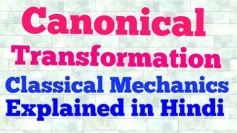 canonical transformation (hindi)