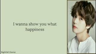 BTS V - A Million Stars ( Lyrics )