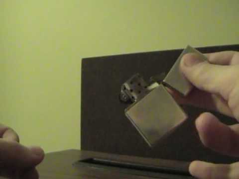 Zippo Lighter trick tutorial Drop Spark