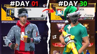 30 Days Challenge In Noob I'd Brazil Server 🥵 📈 - Garena Free Fire