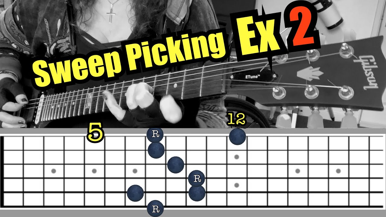 Sweeping arpeggios simplified! guitarlesson sweeppicking arpeggios 