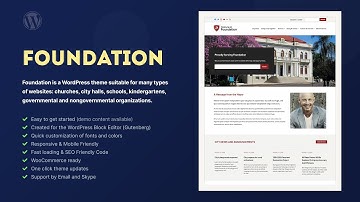 Foundation WordPress Theme - Tutorial & Features