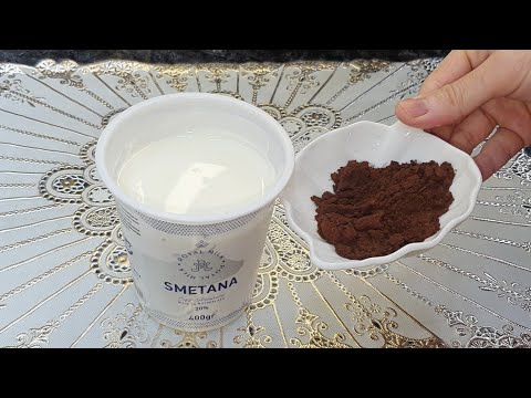 БЕРУ СМЕТАНУ И КАКАО. ОХ КАКАЯ ВКУСНЯТИНА. МАЛО КТО ЗНАЕТ ЭТОТ СЕКРЕТНЫЙ РЕЦЕПТ.