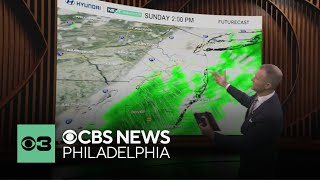 Showers gradually clear on Sunday before we head into mostly sunny work week in Philadelphia region