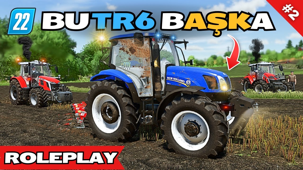 YENİ TRAKTÖR NEWHOLLAND TR6 İLE PULLUK SÜRÜMÜ | FS 22 GERÇEK HAYAT | MEDRP SİVAS | S2 B2