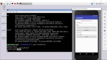 Android client example 2, communicate with Java Server run on Raspberry Pi