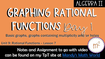 Graphing Rational Functions DAY 1 (Algebra 2)