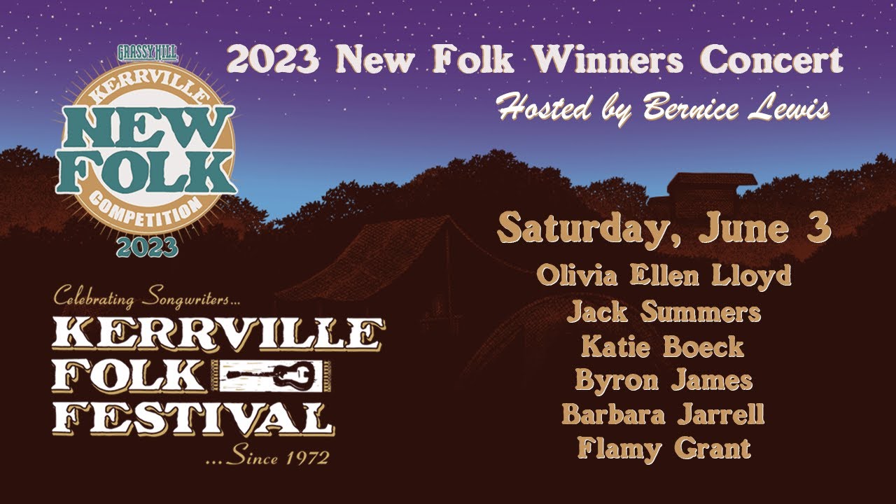Kerrville Folk Festival's 50th Grassy Hill New Folk Award Winners