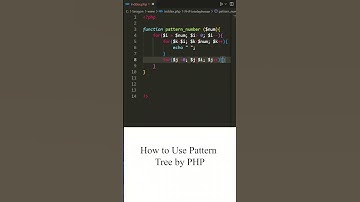 How to Use Pattern Tree by PHP || #php_interview #shortsfeed #shortsviral #shorts #youtubeshorts