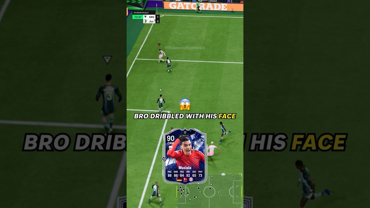 “FACE” DRIBBLING w/ 90 MUSIALA 🇩🇪 