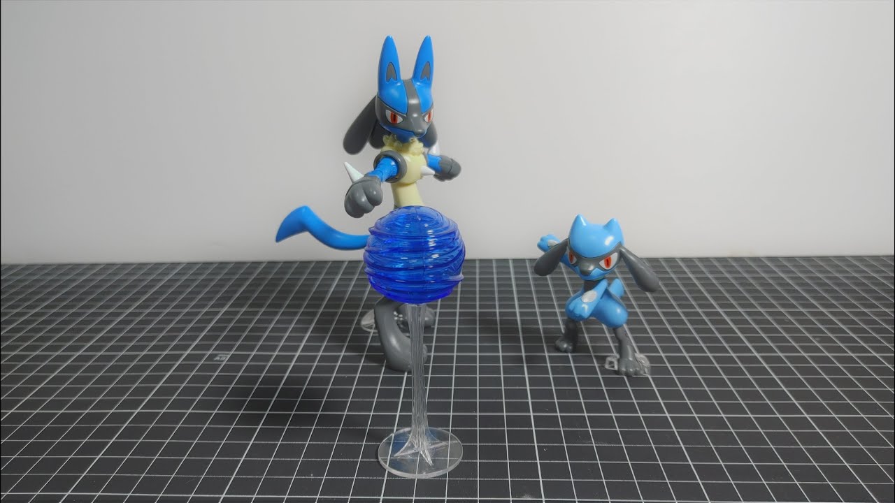 [MODEL BUILD]Pokemon PLAMO COLLECTION 32 Select Series-Riolu & Lucario ...