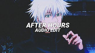 after hours - the weeknd [edit audio] | (slowed reverb) | Instrumental