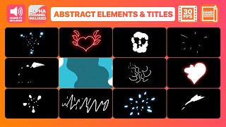 Flash FX Abstract Elements And Titles Motion Graphics Templates