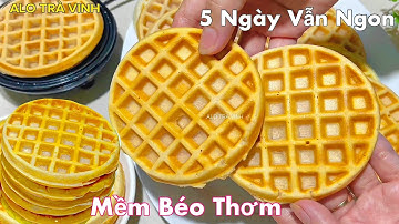 Chỉ 1 Loại Bột Làm Bánh Kẹp Nước Cốt Dừa Béo Thơm Mềm Xốp Ngon Đỉnh- Coconut waffle