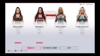 WWE 2K19 - Sarah Logan & Nikki Bella vs. Trish Stratus & Charlotte Flair (Extreme Rules)