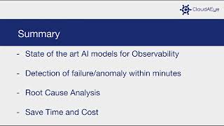 AI for Microservices Logs and Metrics