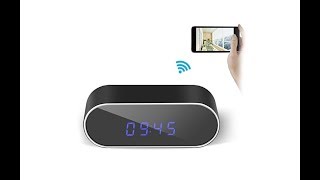 Gogloo HD 1080P WiFi Hidden Clock Camera With Phone PC Remote