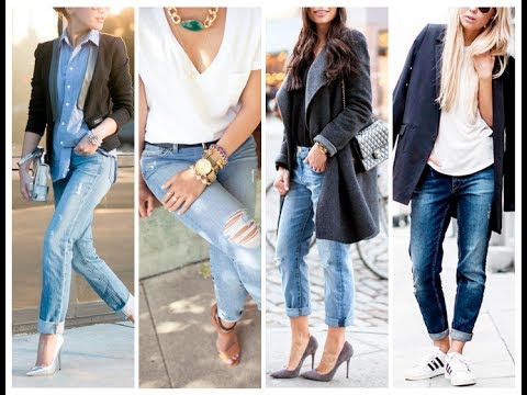 How to be stylish in ripped jeans - YouTube