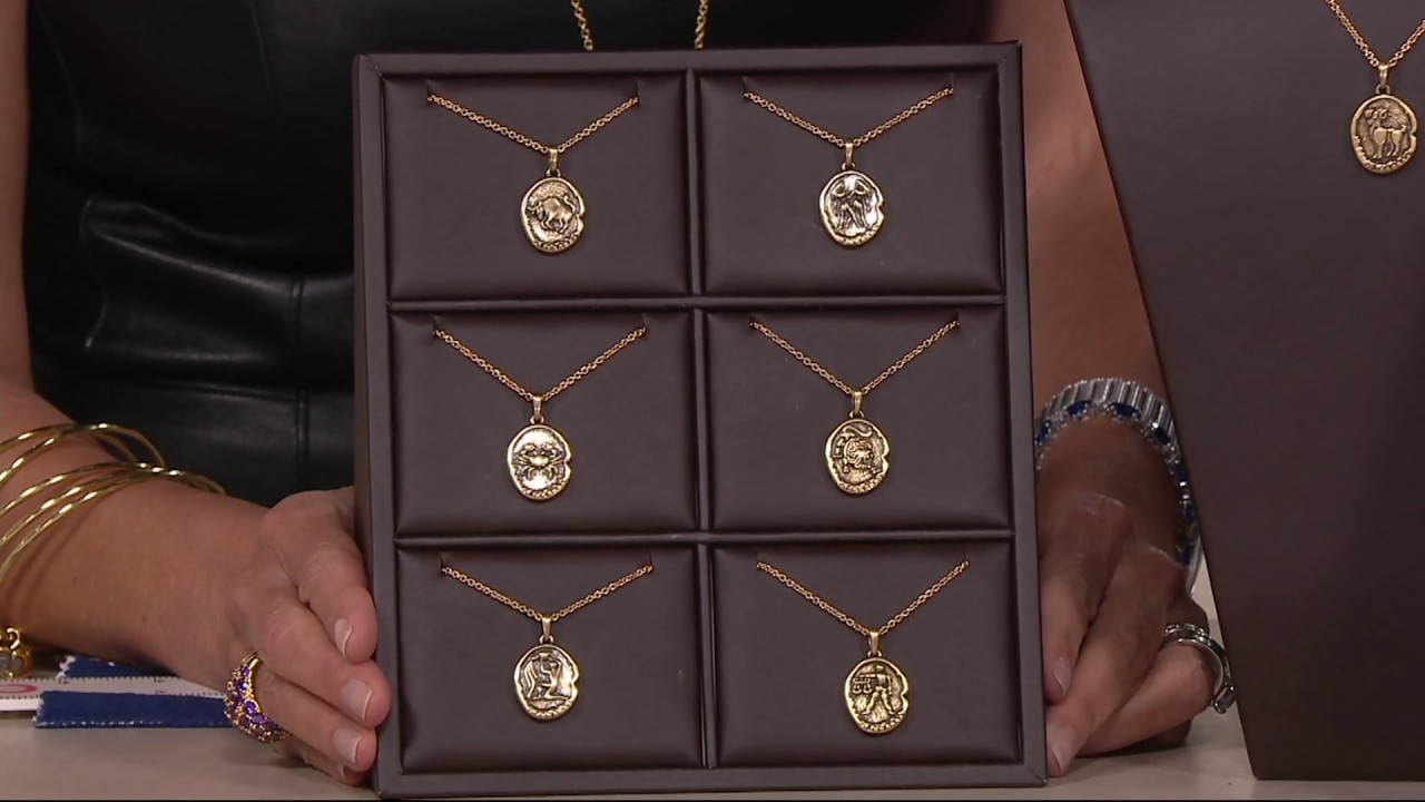 The Elizabeth Taylor Zodiac Necklace on QVC