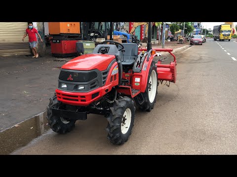 Video Máy Cày Mitsubishi GS20 | 2 Cầu | Trợ Lái | Giá Trong... - youtube