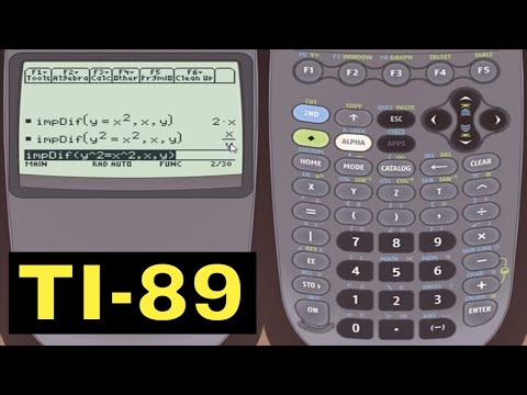 Implicit Differentiation using the TI-89 Calculator - YouTube