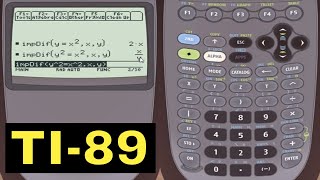 TI-89 Calculator - 09 - Implicit Differentiation using the TI-89 Calculator